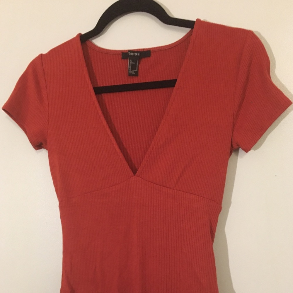 Forever 21 Ribbed Bodysuit